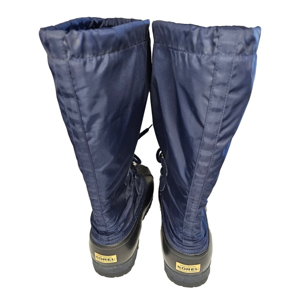 SOREL Snowlion Tall Snowboots Blue Lined Boots size 10 - Picture 5 of 10